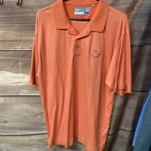 Cutter & Buck Vibrant Orange Polo Shirt CHICAGO BEARS